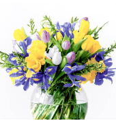 Motivservietten 208816 / Blumen in Vase, 3-lagig, 33x3cm
