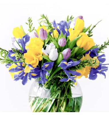 Motivservietten 208816 / Blumen in Vase, 3-lagig, 33x33cm