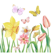 Motivserviette 25x25cm Frühjahr