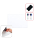 magnetische Whiteboardfolie  blanko 20,0 x 30,5 cm