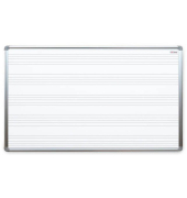 Notenlinien-Whiteboard PL1295L, 120x90cm, lackiert, Aluminiumrahmen