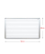 Notenlinien-Whiteboard PL1295L, 120x90cm, lackiert, Aluminiumrahmen