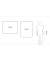 Notenlinien-Whiteboard PL1295L, 120x90cm, lackiert, Aluminiumrahmen