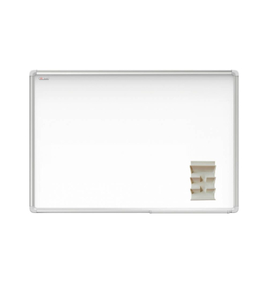 magnetischer Stiftehalter für Glasboards weiß Kunststoff 6,5 x 2,0 x 10,5 cm