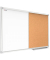Kombitafeln CO96, Kork/Whiteboard, Aluminium