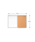 Kombitafeln CO96, Kork/Whiteboard, Aluminium