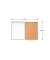 Kombitafeln CO129, Kork/Whiteboard, Aluminium