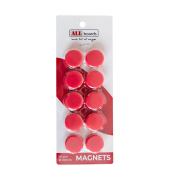 Magnet rot, Kunststoff Ø 2,0 x 0,6 cm