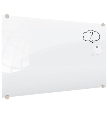 Glas-Magnettafel Premium 150,0 x 100,0 cm perlweiß