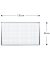 Raster-Whiteboard PL129KR, 120x90cm, lackiert, Aluminiumrahmen