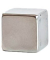 Magnet silber, Metall 1,0 x 1,0 x 1,0 cm