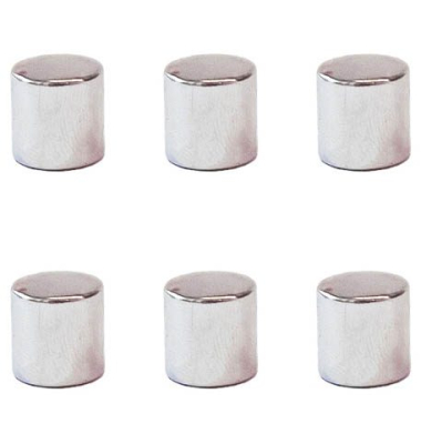 Magnet silber, Metall 1,0 x 1,0 cm