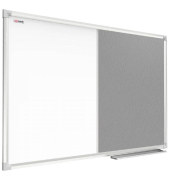Kombitafeln CO64FS, Filz/Whiteboard, Aluminium