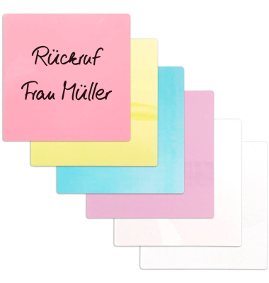 Haftnotizen SN-SET2, 100x100mm, pastell, quadratisch