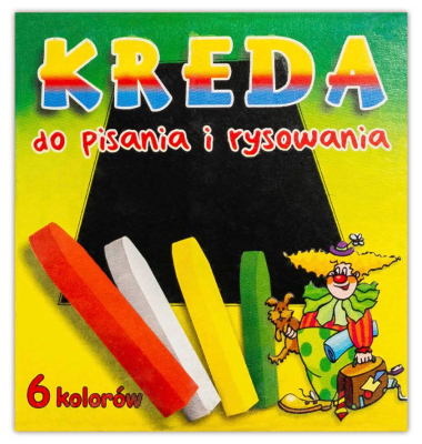 Kreide farbsortiert