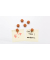 Polyeder Magnet braun, Kork 1,5 x 1,5 cm