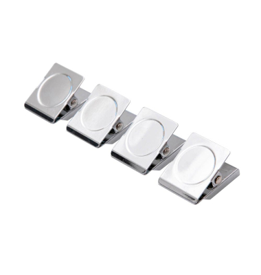 Magnet silber, Metall 3,5 x 3,0 cm