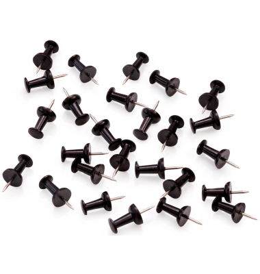 50 ALLboards Pinnnadeln schwarz