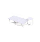 Beistelltisch Fellow, 44,5cm (H), 35x44,5x35cm (BxT), quadratisch, rund, sand / sand