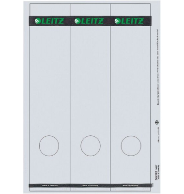 selbstklebende Rückenschilder 1687 1687-00-85 weiß breit/lang 61,5x285mm (BxH) permanent 