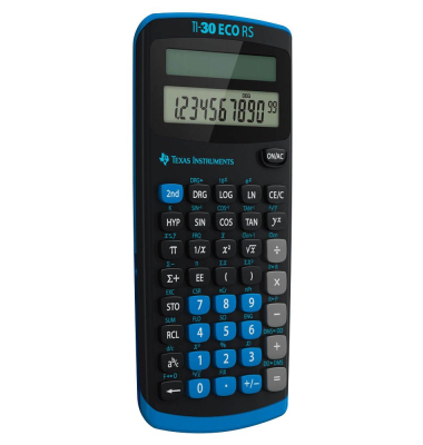 Schulrechner TI-30 ECO RS schwarz, einzeilig