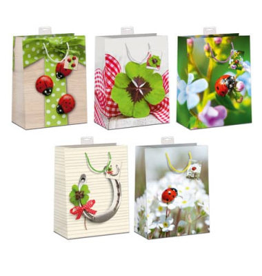 Geschenktasche 9975-0013-L, Gl&uuml;ck, 320mm x 26cm