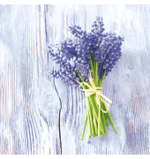 Motivservietten 208815, mehrfarbig / Muscari-B&uuml;ndel, 3-lagig, 33x33cm
