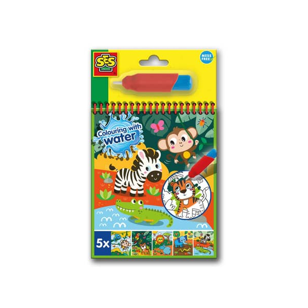 8710341001315 - Malbuch Malen mit Wasser Safari 8710341001315 SES Creative 8710341001315 - Malbuch Malen mit Wasser Safari 8710341001315 SES Creative