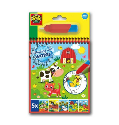 Malbuch Malen mit Wasser Bauernhof