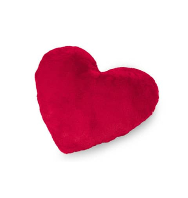 Kissen Plüsch Herz rot Hab dich lieb
