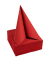 Servietten SV622009I, rot / Uni, 2-lagig, 40x40cm