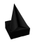Servietten SV623821I, schwarz / Uni, 2-lagig, 38x38cm