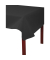Tischl&auml;ufer Spunbound R785021I, schwarz / Uni, 120cm x 50m