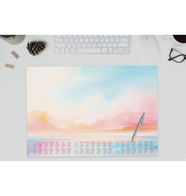 Papier-Schreibunterlage Design Magic Sunset - ca. A2 - Kalendarium für 3 Jahre - 30 Blatt