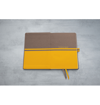 Notizbuch LS102, Linescape, grau, A5, kariert, 80g, 88 Blatt / 176 Seiten