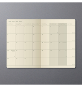 Taschenkalender C2585, Conceptum, schwarz, 1 Monat / 2 Seiten, 9,3x14cm (A6), 2025