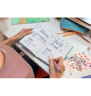 Notizbuch JN134, Conceptum Jolie Flair, rot, A6, liniert, 80g, 87 Blatt / 174 Seiten