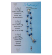 Rosenkranz Auto Engel blau