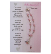 Rosenkranz Auto Engel rosa