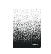 Notizbuch 300002335, schwarz, A6, kariert, 70g, 80 Blatt / 160 Seiten
