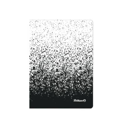 Notizbuch 300002335, schwarz, A6, kariert, 70g, 80 Blatt / 160 Seiten