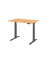 Sitz-Steh-Schreibtisch Basic, elektrisch h&ouml;henverstellbar, 64-129cm (H), 120x80cm (BxT), rechteckig, buche / graphit