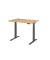 Schreibtisch Basic, höhenverstellbar, 64-129cm (H), rechteckig, eiche / graphit
