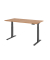 Sitz-Steh-Schreibtisch Basic, elektrisch h&ouml;henverstellbar, 64-129cm (H), 160x80cm (BxT), rechteckig, nussbaum / graphit