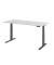Schreibtisch Basic, höhenverstellbar, 64-129cm (H), rechteckig, grau / graphit