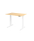 Sitz-Steh-Schreibtisch Basic, elektrisch h&ouml;henverstellbar, 64-129cm (H), 120x80cm (BxT), rechteckig, ahorn / wei&szlig;