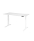 Schreibtisch Basic, höhenverstellbar, 64-129cm (H), rechteckig, weiß / weiß