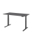 Schreibtisch Basic, elektrisch höhenverstellbar, 64-129cm (H), 160x80cm (BxT), rechteckig, graphit / graphit