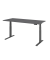Schreibtisch Basic, elektrisch höhenverstellbar, 64-129cm (H), 180x80cm (BxT), rechteckig, graphit / graphit