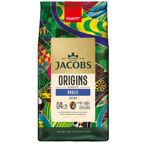 8711000685761 - Kaffee Jacobs Krönung Origins Brazil Bohnenkaffee Intensität 4 10 ganze Bohnen 1 kg